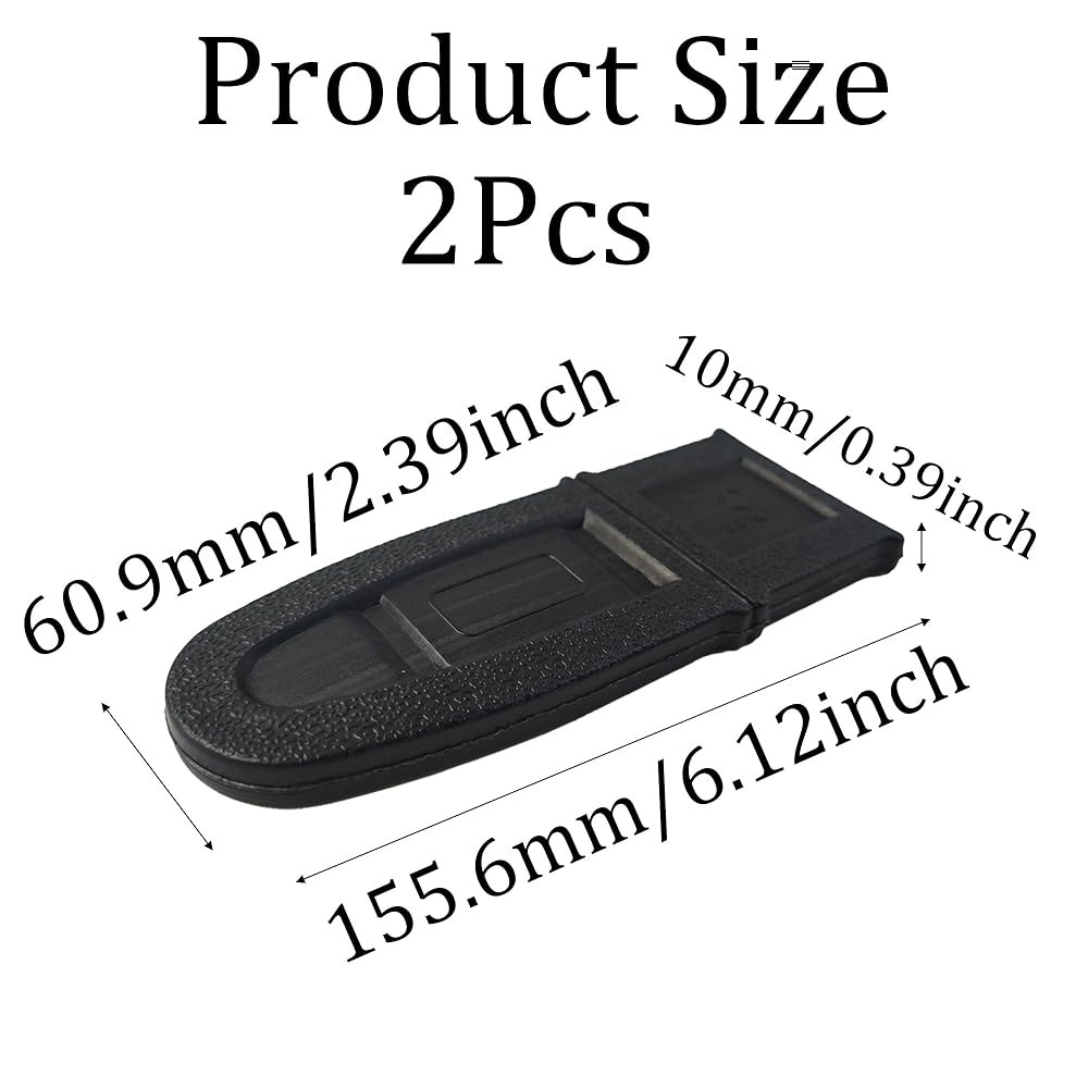 bskkw 2Pcs 6인치 블랙 전기톱 바 커버, 체인톱 딱지 보호 칼집, 튼튼한 플라스틱 블레이드 가드, 안전한 보관 및 운송을 위한 유니버설 4 Inch - 상세 이미지 3