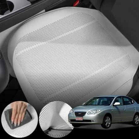 아이타고 아반떼HD(06~10) 1.6d 차량용 모템 사계절 통풍 방석 시트 커버 화이트 1개