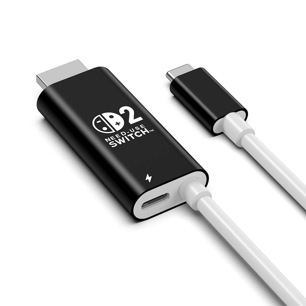 닌텐도 스위치2 미니독 TV연결 PD100W 충전 HDMI 케이블 블랙화이트 상품 이미지