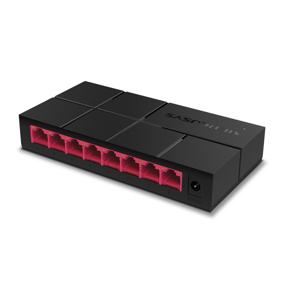 머큐시스 MS108G 기가비트 8포트 데스크탑 스위칭허브 - 상품 이미지