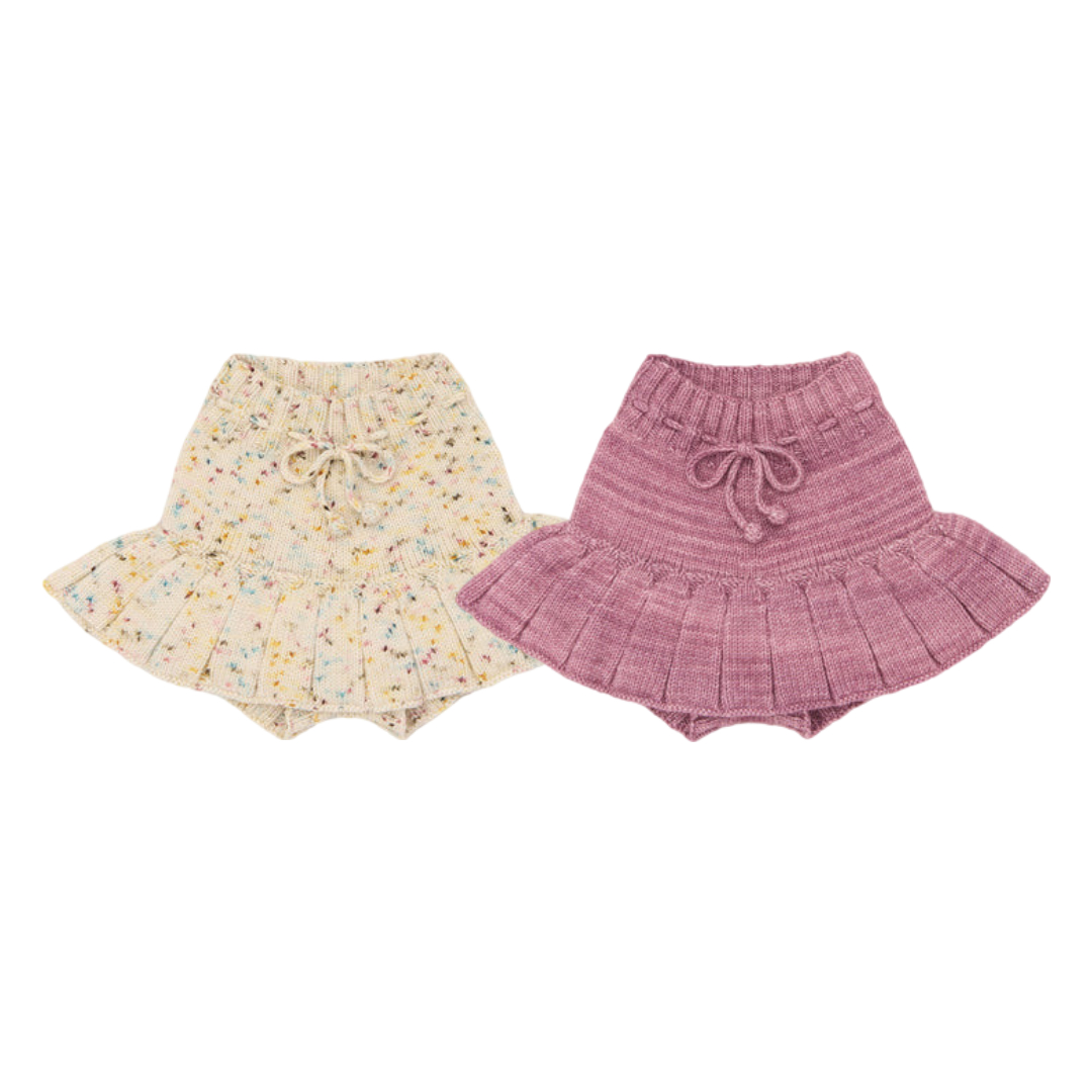 25FW 미샤앤퍼프 키즈 스케이팅 폰드 스커트 앤틱로즈 스노우글로브 컨페티 K1003W25 - 상품 이미지