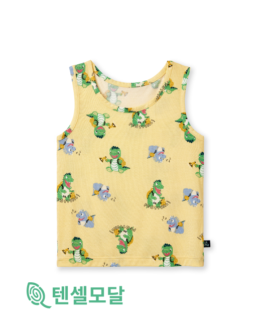 남 유아 모달 공룡 친구 런닝 IF01 - 상품 이미지