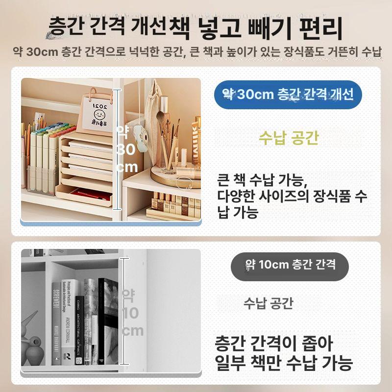 책상 선반 책꽂이 간이 데스크 미니 정리 북스탠드 사무용품 틈새 수납 책장 테이블 - 상세 이미지 3