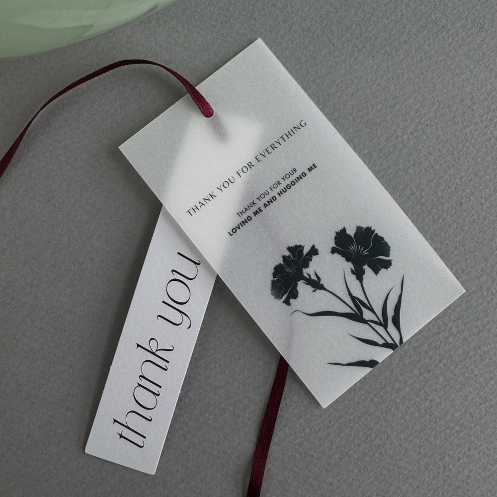 트레싱지 반투명 카네이션 가정의달 어버이날 스승의날 포장 40매