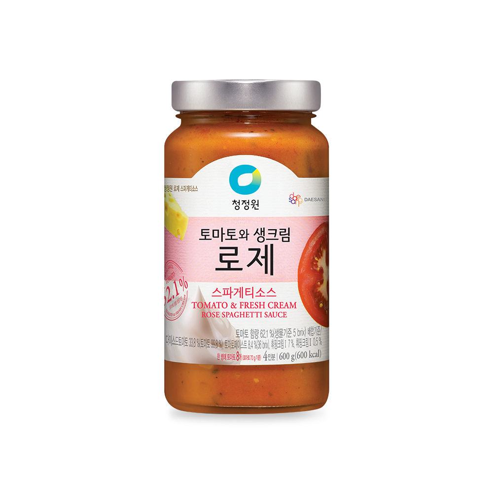[N배송2+2]청정원 스파게티소스 로제 600g 외 4종 총4개 이미지 8