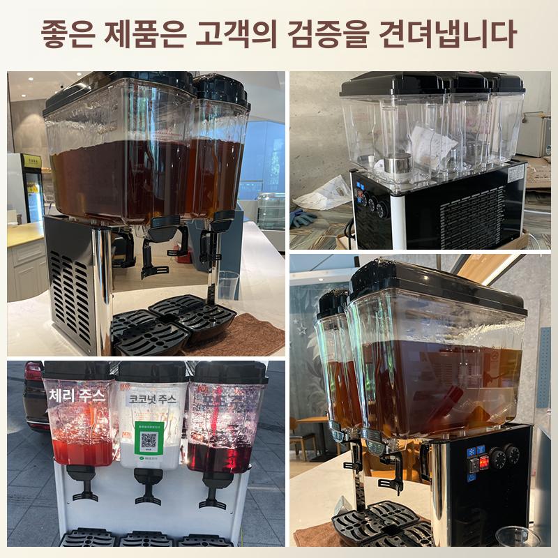 식혜 기계 업소용 음료 냉각기 냉장 주스 싱글 디스펜서 더블 탱크 냉각 36L - 상세 이미지 3