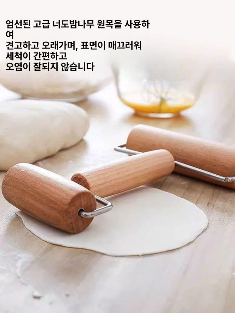 베이킹 가정용 수제비 주방 파이롤러 밀대 스텐 도구 쿠키 칼 피자 원형 커터 - 상세 이미지 3