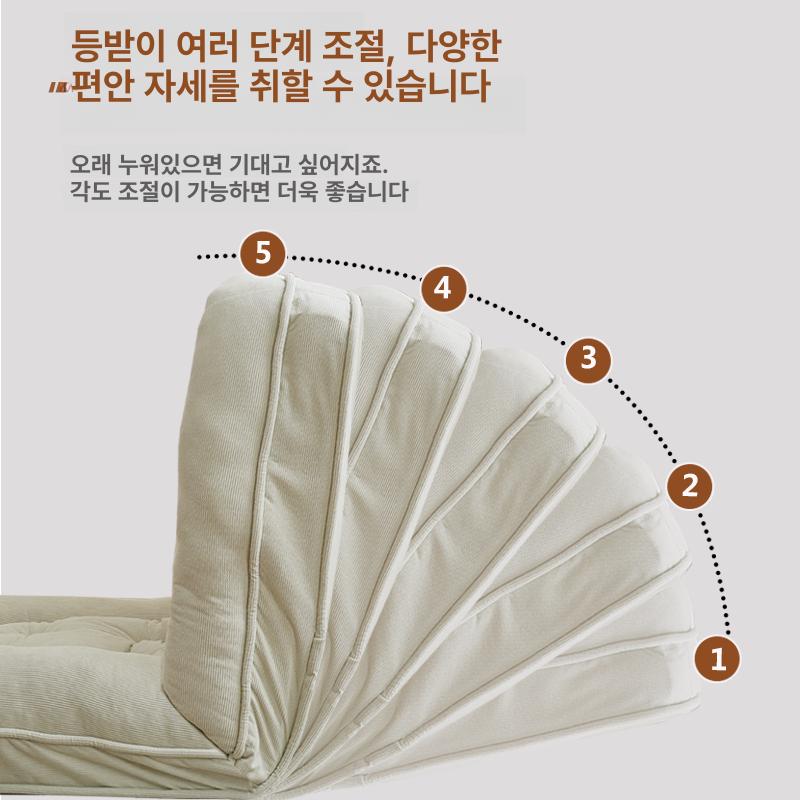접이식 소파베드 싱글 침대겸용 원목 침대 더블 베란다 소파 의자 공간활용 다기능 간이 - 상세 이미지 2
