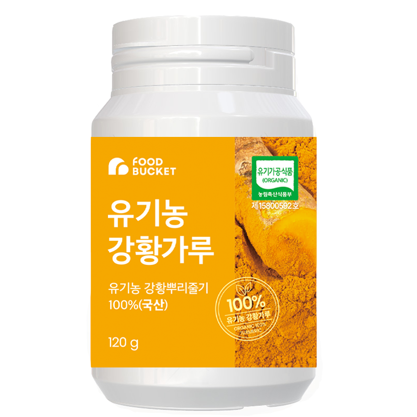 푸드버킷 유기농강황가루100% 진도강황 120g, 1개 제품 이미지