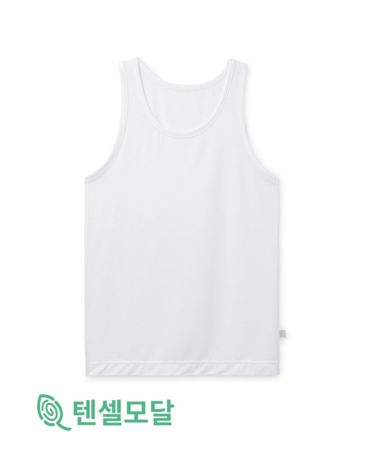 아동 주니어 모달 기본 화이트 런닝 IS01 - 상품 이미지
