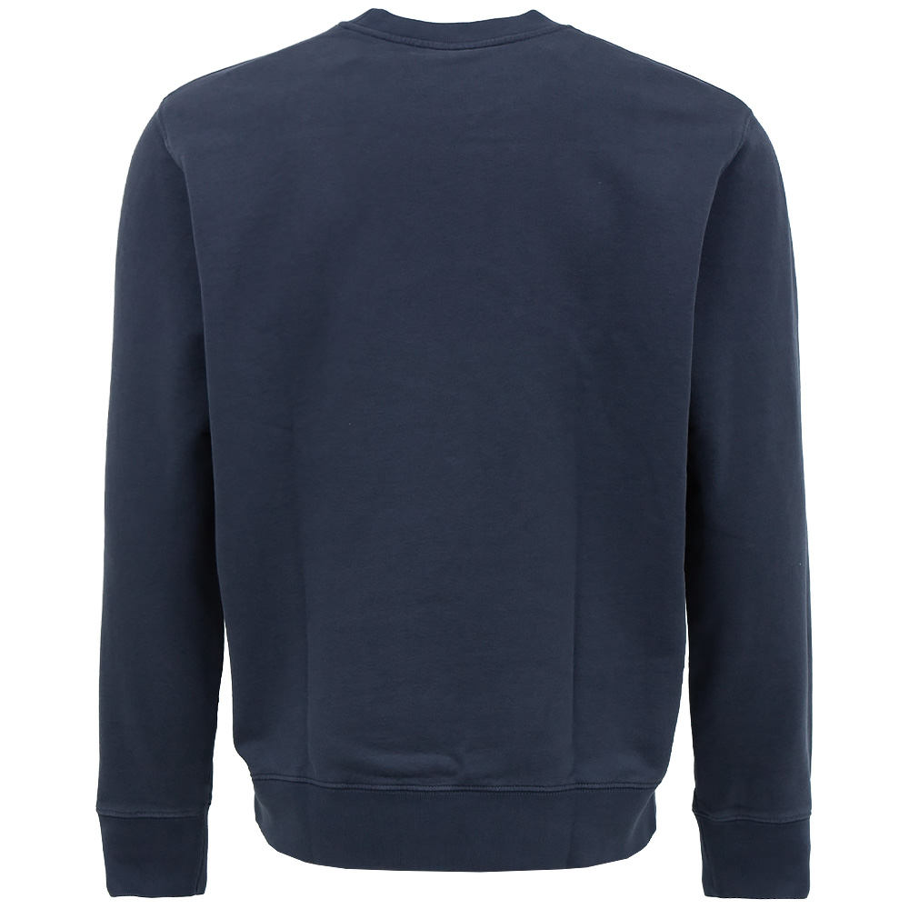 메종키츠네 칠랙스 폭스 패치 네이비 맨투맨 LM00303KM0001 P476 (2025 S/S) L,XL - 상세 이미지 3