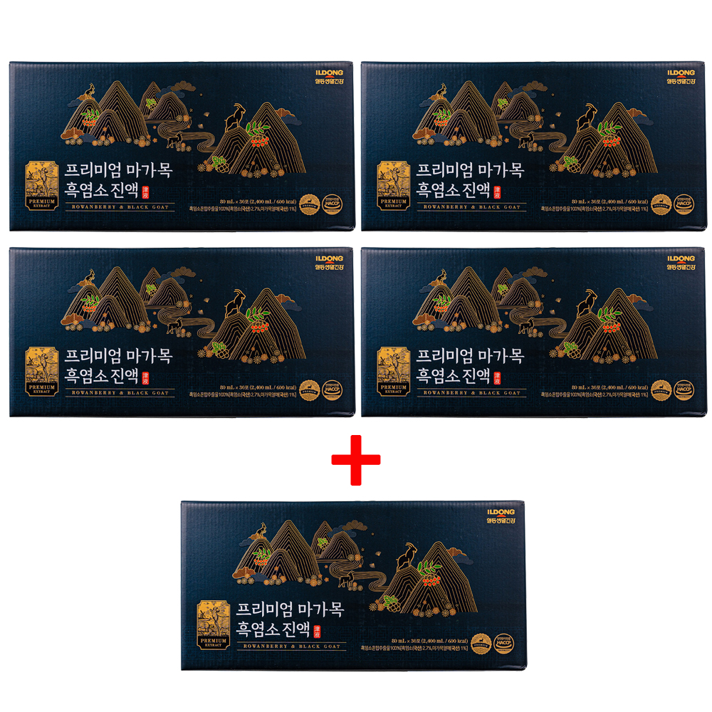 새봄맞이 4+1 사은행사중 일동생활건강 프리미엄 마가목 흑염소진액 30포, 4개 - 상품 이미지