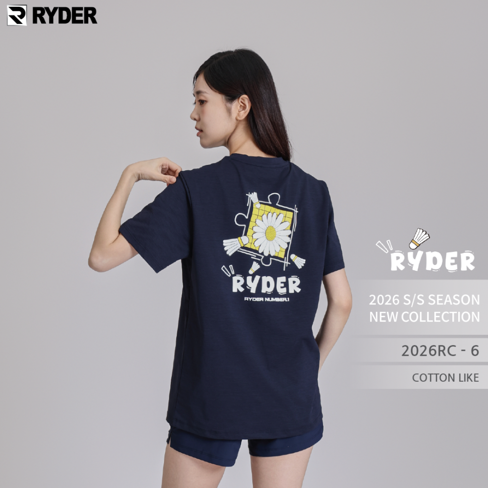 라이더 2026RC-6 코튼라이크 공용 반팔티 배드민턴 피클볼 탁구 스포츠웨어 - 상세 이미지 3