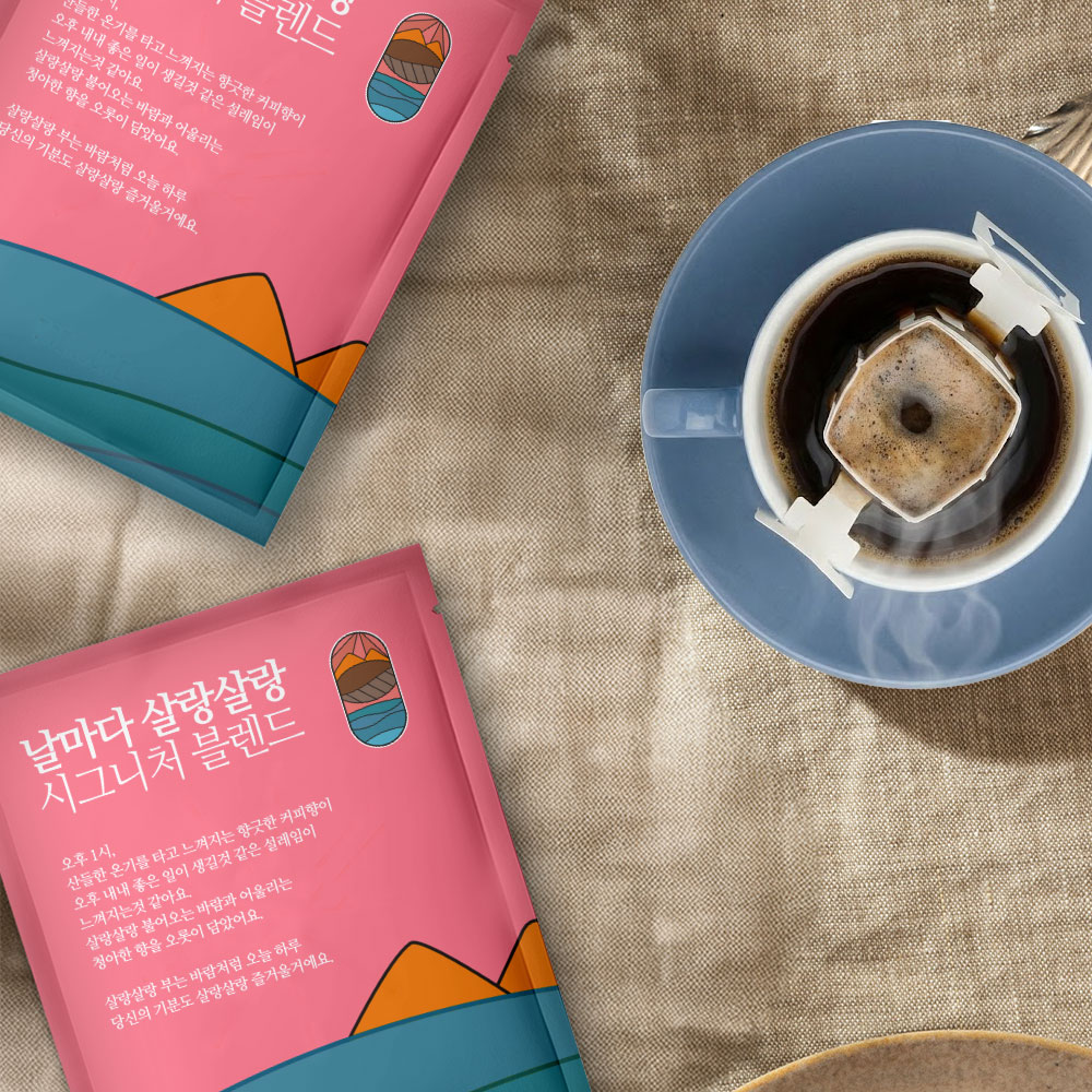 날마다커피 드립백커피 여름휴가 피크닉세트 모임선물 여행선물 12g 15개 이미지 8