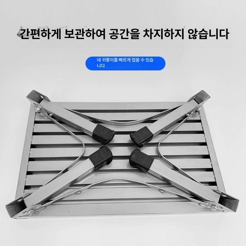 카라반 발 받침대 보조 계단 고하중 페달 수동 알루미늄 세차 입구 발판 전동 - 상세 이미지 5