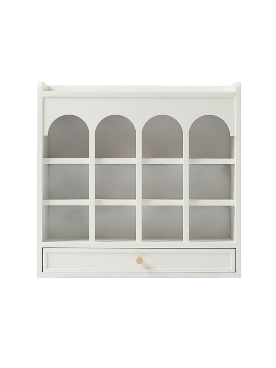 컵 정리대 주방 스탠드 머그 수납함 찻잔 다기 화이트 (MDF) 30일 - 상세 이미지 5