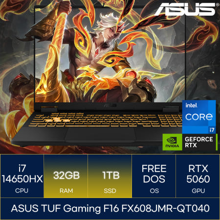 ASUS TUF Gaming F16 FX608JMR-QT040 (RAM 32GB_SSD 1TB)_마우스+장패드+백팩증정 AN