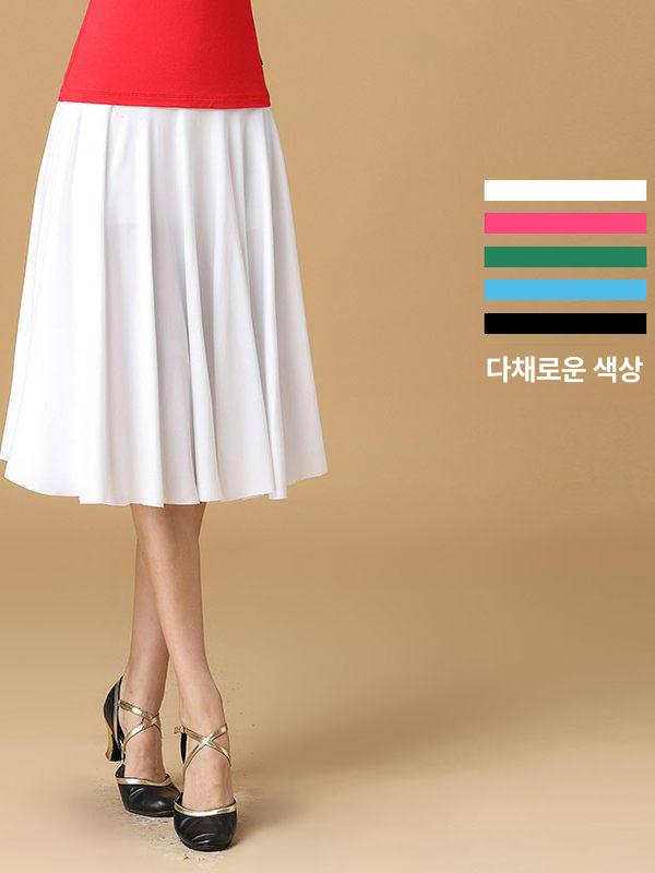 여성 라틴 댄스치마 방송 라인 댄스스포츠 모던 사교 블랙 바지 없음 L - 상세 이미지 2