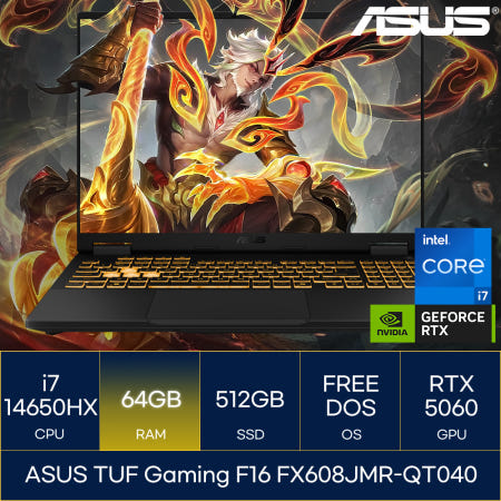 ASUS TUF Gaming F16 FX608JMR-QT040 (RAM 64GB)_마우스+장패드+백팩증정 AN