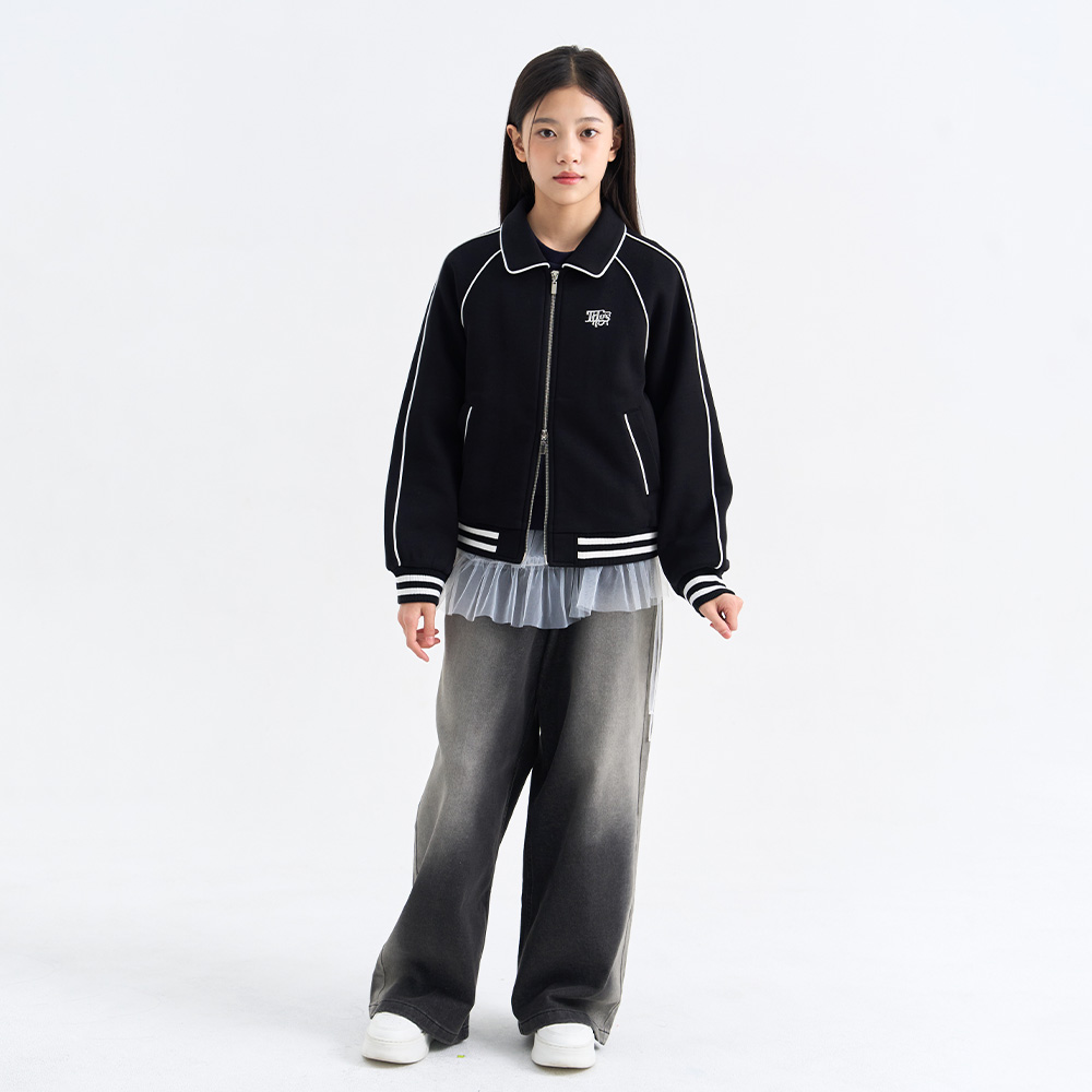 [온라인단독][N배송] 더데이걸 세미 와이드 데님 TGTJ26F2E - 상품 이미지