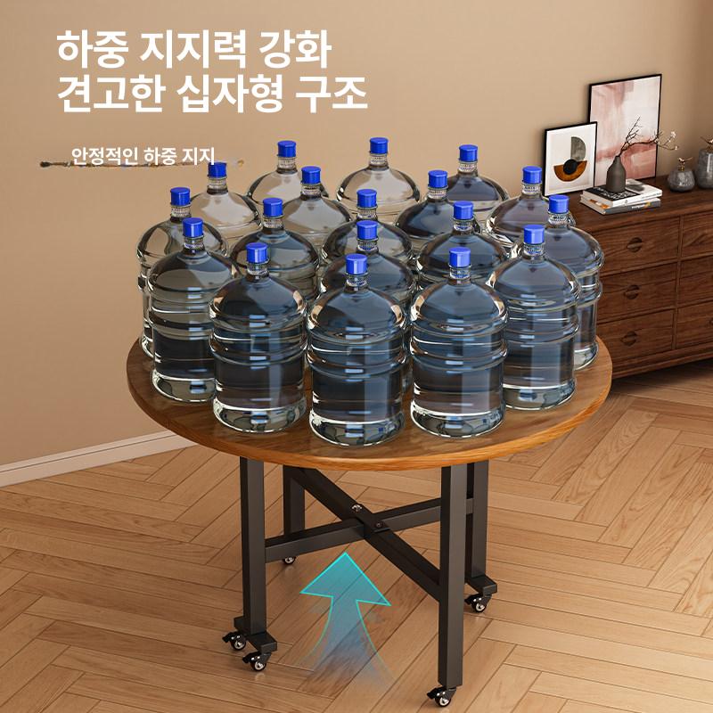대형 원형테이블 중식당 원탁 호텔 10인 탁자 인용식탁 식당 월넛 레스토랑 연회장 - 상세 이미지 2