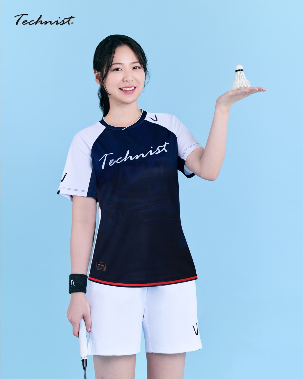 테크니스트 TNT56043 경기복 게임웨어 반팔티 배드민턴 피클볼 스포츠웨어 - 상품 이미지