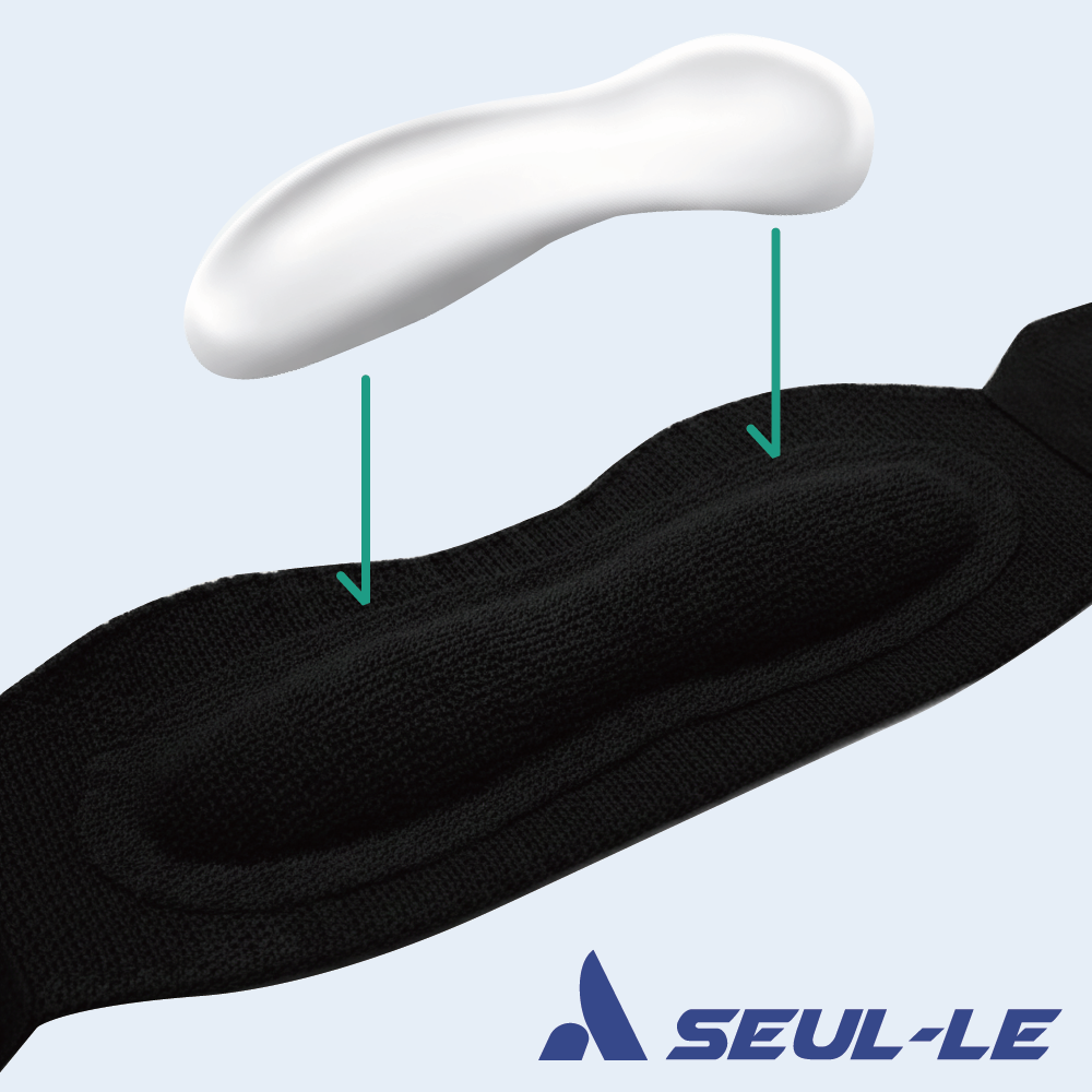 [OPEN] SEUL-LE Lite 슬개건 실리콘패드 무릎 보호대 2개 1세트 / 실리콘패드 삽입 피부안전규격  오코텍스  런닝 배드민턴 농구 축구 군생활필수템 - 상세 이미지 4