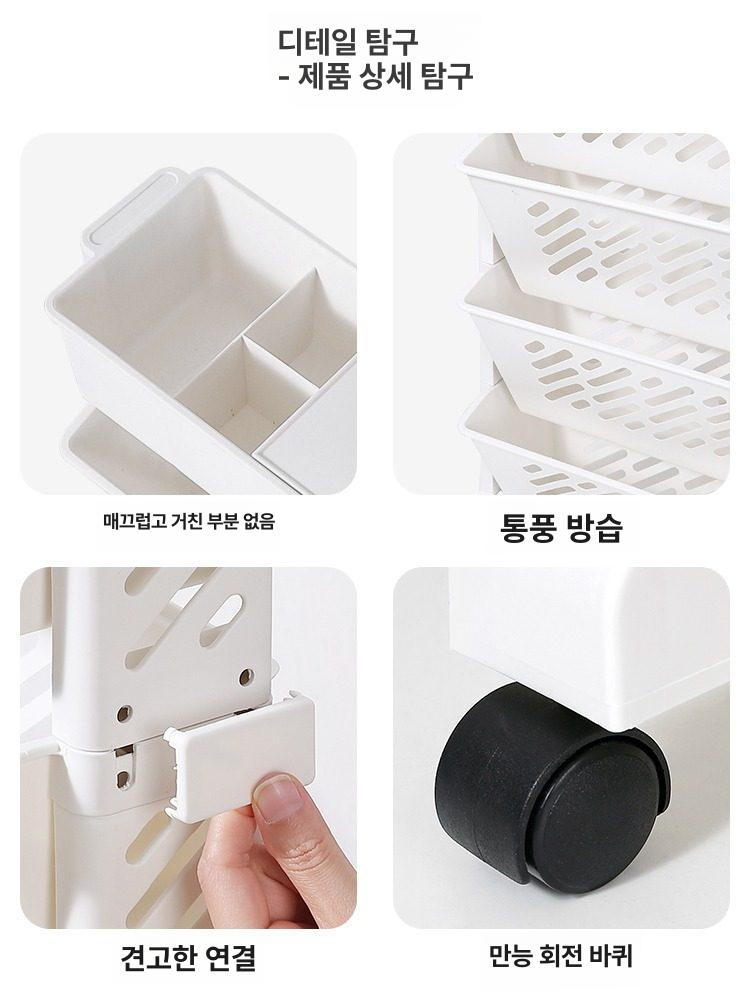 사무실 책꽂이장 이동식 간이 책상밑 서재 수납장 정리함 스탠드 책장 도서정리 - 상세 이미지 4