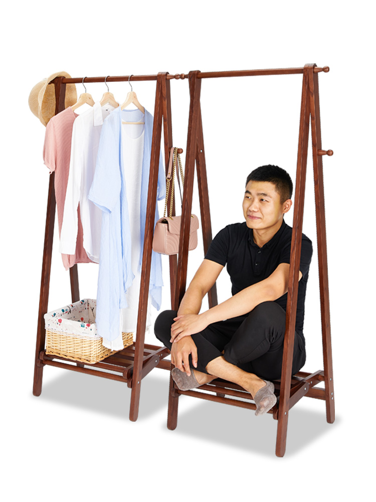 현관 옷걸이 스탠드 외투걸이 이동식 간편 행거 카페 인테리어 거실 코트 걸이 홀더 - 상세 이미지 5