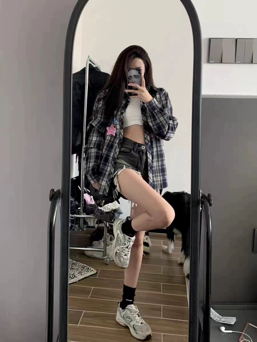댄스 셔츠 남방 복 운동 여성 의상 라틴 웨어 방송 에어로빅 복장 상의 라인댄스 - 상세 이미지 4