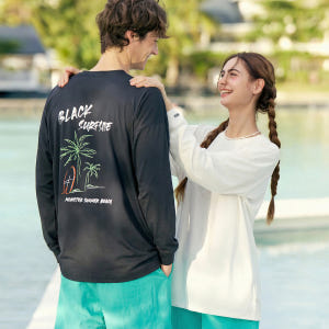 블랙몬스터핏 서프사이드 래쉬가드 롱슬리브 긴팔 수영복 상의 커플 체형커버 운동러 솔직 후기 | 실사용 리뷰 - 상품 이미지 3