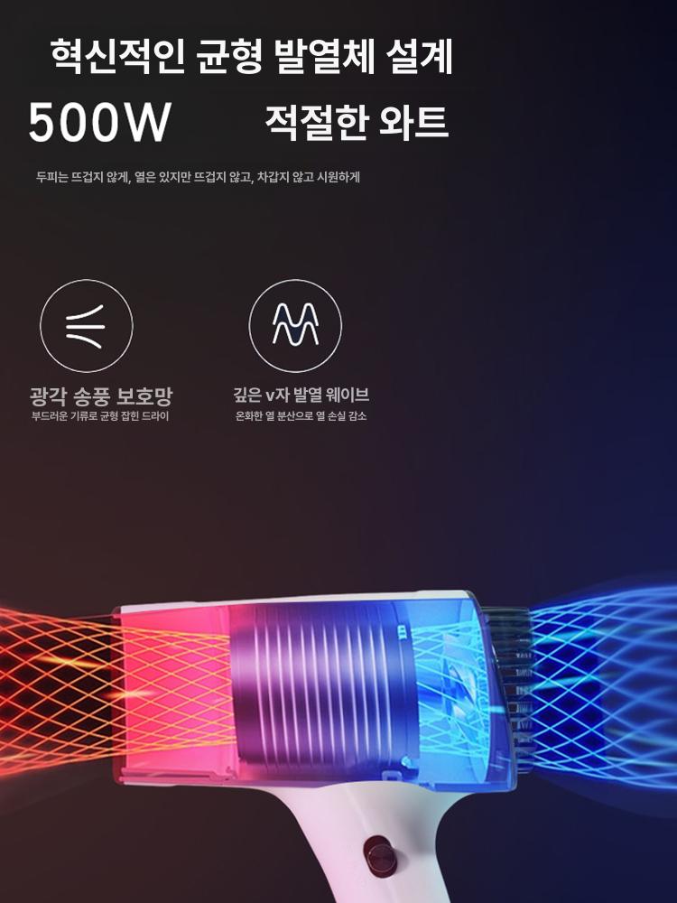 차량용 헤어 드라이기 여행 시거잭 충전 자동차 캠핑용 온풍기 식 냉풍 용 - 상세 이미지 5