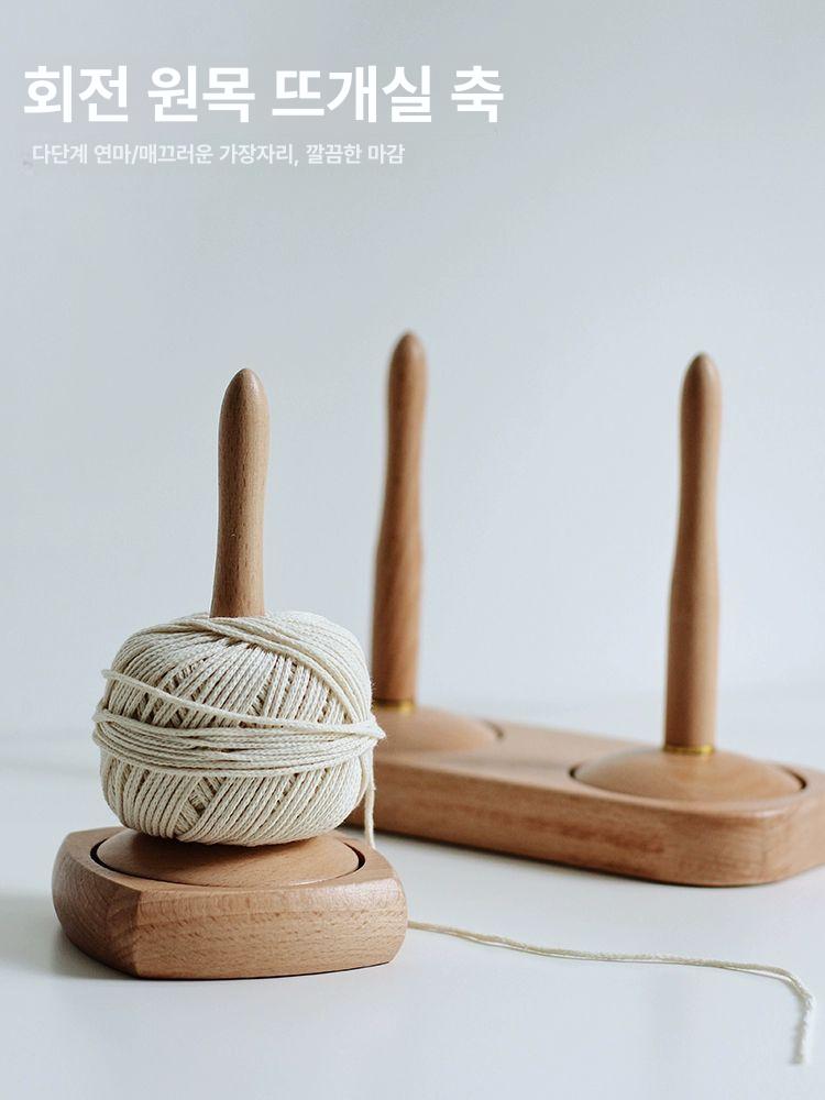 코바늘 보관함 도구용품 정리함 원사 DIY 홀더 이중 축 A - 상세 이미지 2