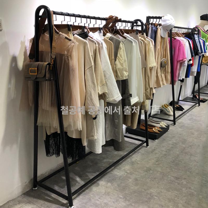 한복 행거 웨딩드레스 옷가게 진열대 매장용 스튜디오 디피 높이조절 - 상세 이미지 2