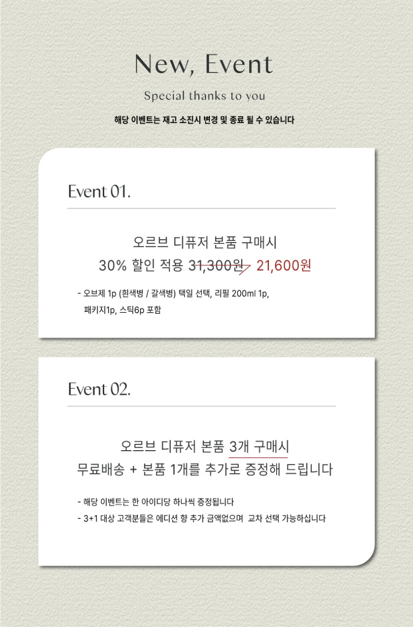 오르브 네이처 실내 디퓨저 화장실 집들이 방향제 200ml 플로럴가든 판매처 상세 정보 이미지 2