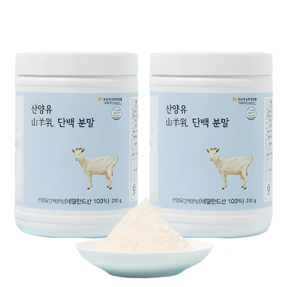 웰러스 산양유 단백 분말 단백질 많은음식 프로틴 임산부 쉐이크 산양유 200g, 2개 - 상품 이미지