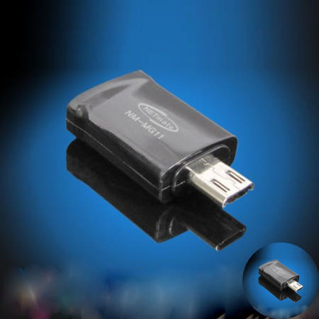 강원전자(주) NETmate NM MG11 MHL 5핀 to 11핀 변환 젠더 블랙