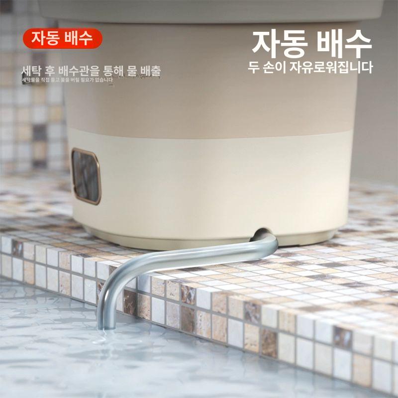 휴대용 세탁기 손빨래 탈수기 여행 캠핑 속옷 양말 아기옷 건조 소형 대용량 - 상세 이미지 4