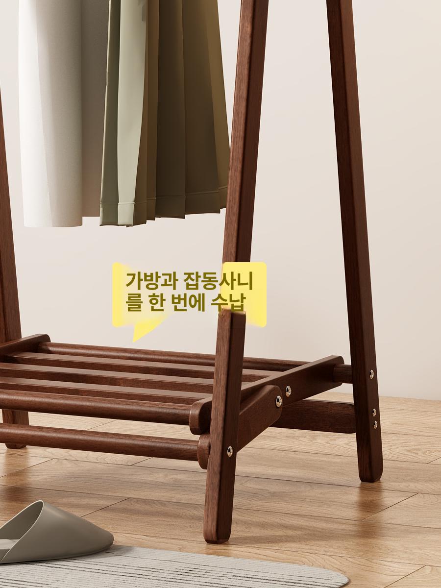 현관 옷걸이 스탠드 외투걸이 이동식 간편 행거 카페 인테리어 거실 코트 걸이 홀더 - 상세 이미지 3