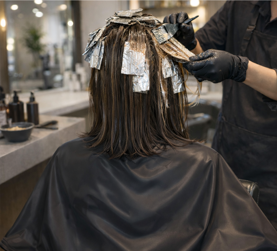 셀프 미용 이발 커트 파마 가운 염색보 커트보 집에서 검정 - 상세 이미지 4