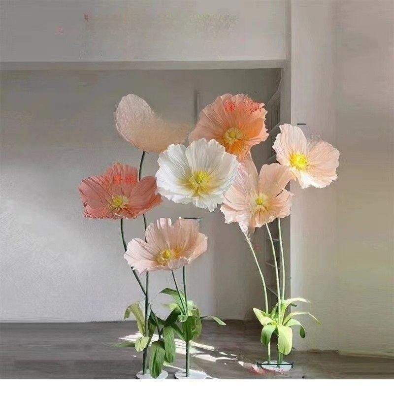 자이언트종이꽃 diy 조경 플라워 인테리어 대형 대형 포토존 소품 스승의날 장식 페이퍼플라워 - 상품 이미지