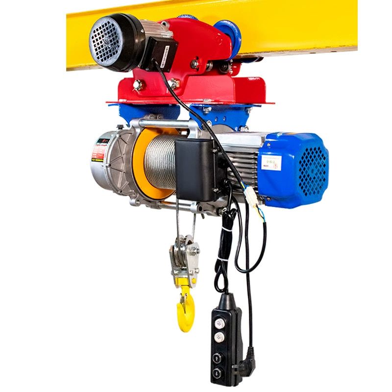 1톤 호이스트 이동식 고강도 강철 H빔 전용 미니 소형 전동 윈치 크레인 220V 산업용 220v 800kg 12m 유선 러닝카 포함 - 상세 이미지 5