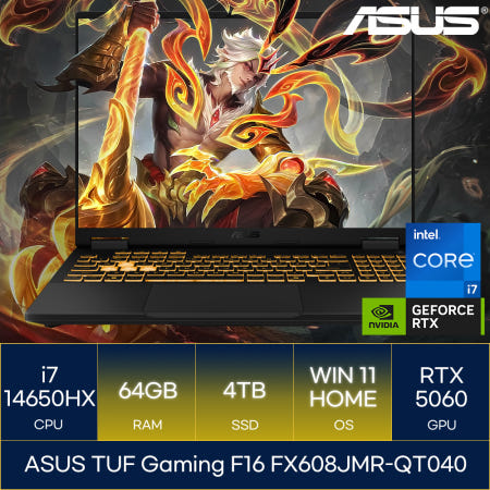 ASUS TUF Gaming F16 FX608JMR-QT040 (RAM 64GB_SSD 4TB_WIN11)_마우스+장패드+백팩증정 AN