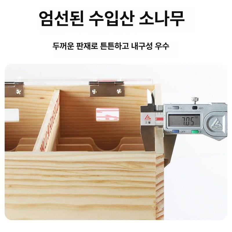 휴대폰 수거함 스마트폰 수납함 정리 나무 아크릴 보관함 - 상세 이미지 5