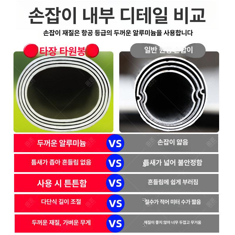 장대 고지톱 절단기 가위 고도 정리 전정톱 장톱 정원 610 톱 3.6m 두꺼운 타원형 폴대 - 상세 이미지 5