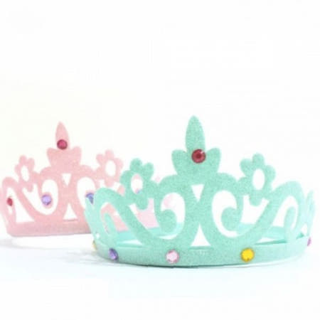 왕관 머리띠 민트 만들기 공주 놀이 역할극 소품 유아 미술 활동 교재 DIY 체험