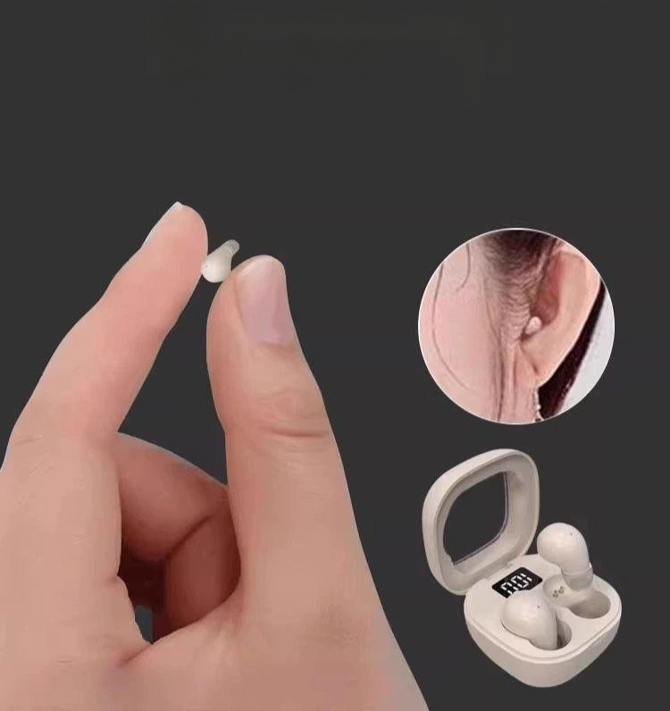 초미니이어폰 수면이어폰 노이즈캔슬링 경량 커널형 최상위 스킨 컬러 5.3mAh 무광 24시간 기본구성 - 상품 이미지