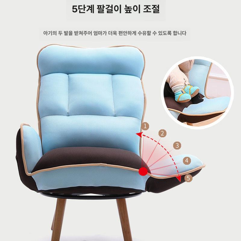 회전식 안락의자 1인용 접이식 편안한 리클라이너 소파 거실 팔걸이 폴딩 - 상세 이미지 3