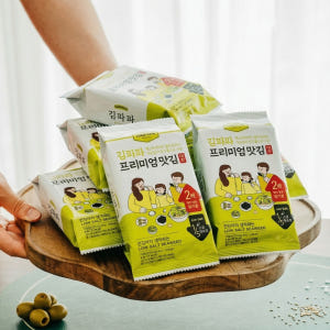저염 도시락김 유아 어린이 반찬 선물세트 24봉 올리브유 김파파 맛있게 먹은 솔직 후기 - 상품 이미지 4