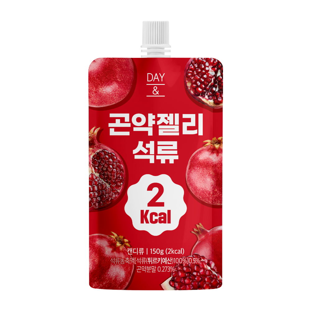 [저칼로리/2kcal] 데이앤 2칼로리 곤약젤리 10포 골라담기 석류, 150g, 10개 - 상품 이미지
